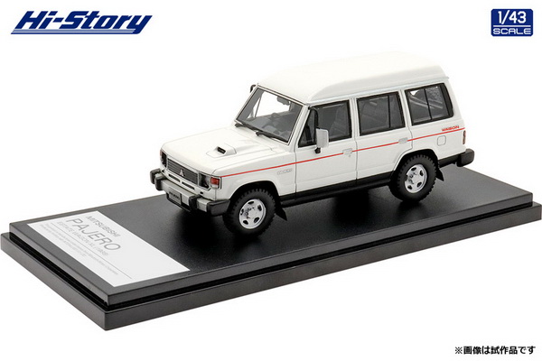 Mitsubishi Pajero Estate Wagon XL (1988) - White HS341WH Модель 1:43