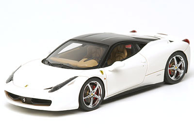 ferrari 458 italia pearl white /black roof /sports wheels EM211B4 Модель 1:43