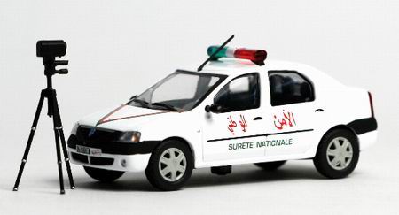 dacia/renault logan police marocaine 101191 Модель 1:43