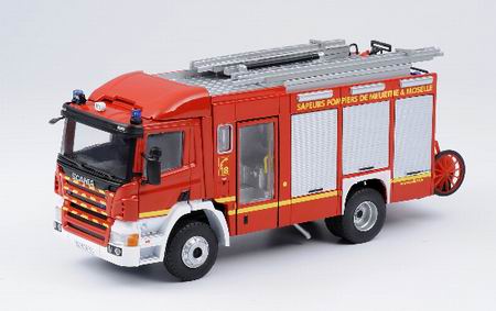 scania cabine courte fpt secours routier pompiers meurthe - moselle 114048 Модель 1:43
