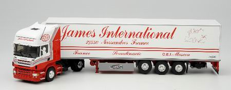 Модель 1:43 Scania Serie R Topline Semi Chereau James International