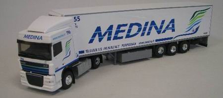daf xf105.460 spece cab semi frigo «medina» 114131 Модель 1:43