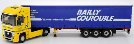 Модель 1:43 Renault Magnum Tautliner Transports Bailly Courouble