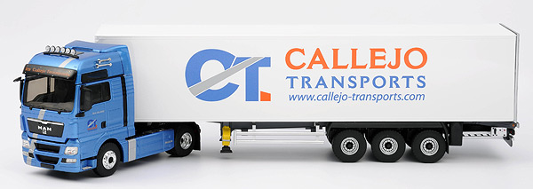 Модель 1:43 MAN TGX XXL Callejo Transports с п/прицепом