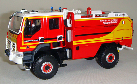 Модель 1:43 Renault Kerax Сabine Profonde 4х4 CCFS6000 Aeroport Sides (пожарный)
