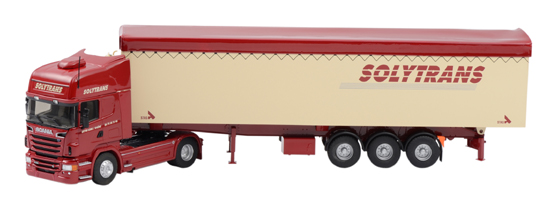 Модель 1:43 Scania Serie R Topline с п/прицепом-самосвалом «SOLYTRANS»