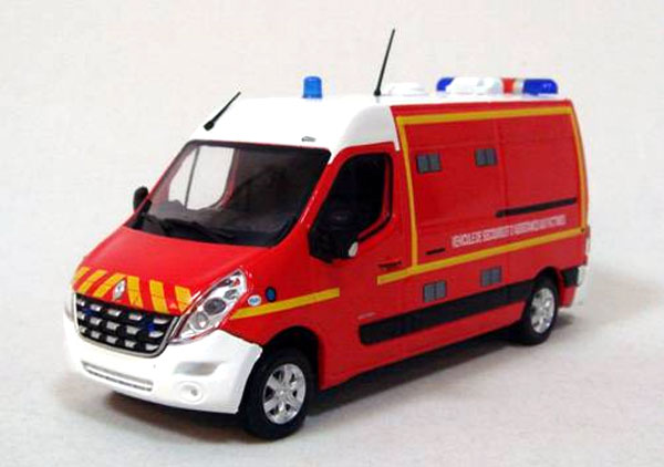 Модель 1:43 Renault Master VSAV (пожарная скорая медицинская помощь)