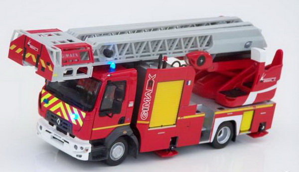 renault d16 с лестницей "riffaud gimaex" epc 33 rpx (пожарный) 2015 115242 Модель 1:43