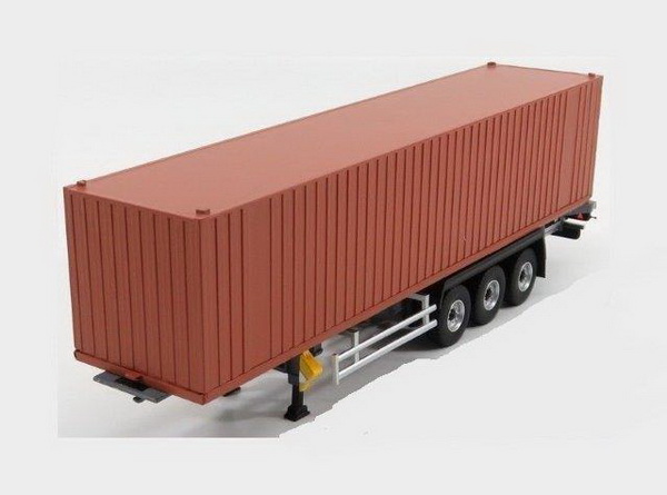 Модель 1:43 п/прицеп-контейнеровоз и 40-футовый контейнер 2018 Brown