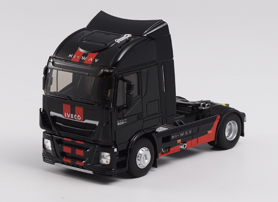 iveco stralis 500 hi-way (седельный тягач) - black/red 116021 Модель 1:43