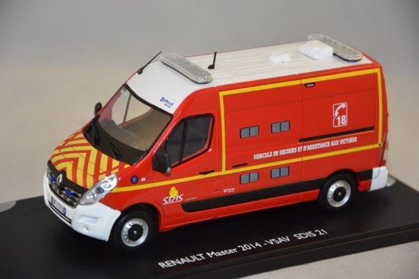 Модель 1:43 Renault Master III VSAV SDIS 21 (медицинский пожарно-спасательный)