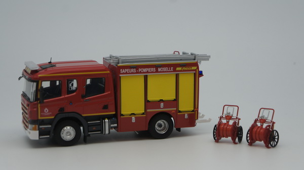 Модель 1:43 Scania P280 Cabine CP 31 High FPT Heinis SDIS 57 (пожарный)