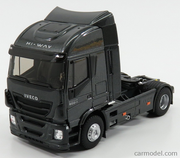 iveco fiat stralis 500 euro6 hi-way tractor truck 2-assi - black (l.e.for carmodel) 116498 Модель 1:43