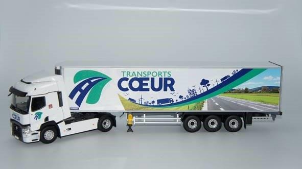 renault t460 c п/прицепом «transports coeur» 2018 116513 Модель 1:43