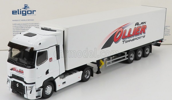 renault - t-line high truck semi-frigo alain ollier transports 2021 117596 Модель 1:43