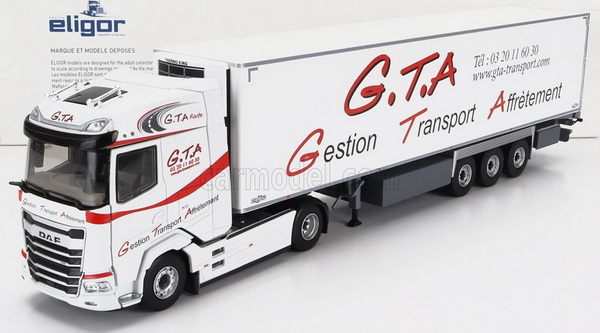 daf xg semi-frigo g.t.a. transports - trailer chereau - 2022 117665 Модель 1:43