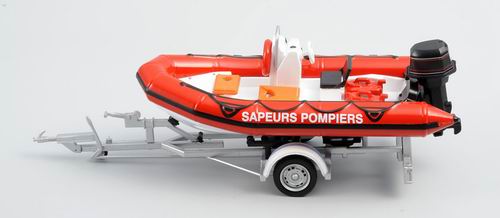 bateau pneumatique seul (пожарный прицеп) 120057 Модель 1:43