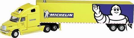 Модель 1:43 Freightliner with Van Trailer - American Version «Michelin»