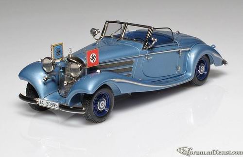 Модель 1:43 Mercedes-Benz 540 K Spezial-Roadster - Sonderausfuehrung fuer Reichsmarschall G.Goering - «Blue Goose»