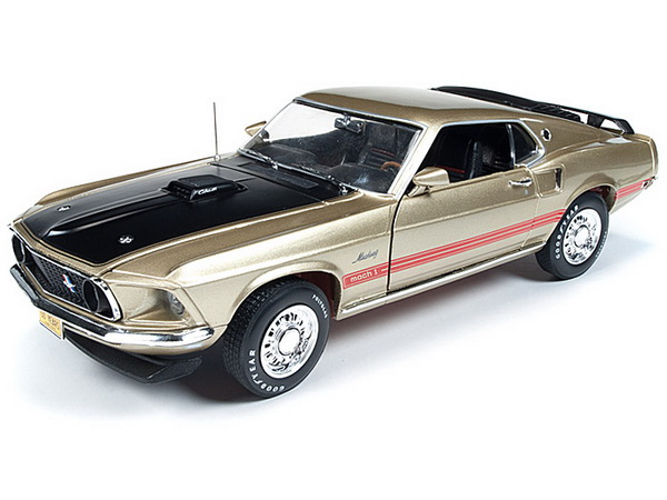 Модель 1:18 Ford Mustang Mach 1 (Golden 50th Anniversary of Mustang)