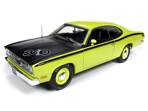 plymouth duster 340 «mcacn» - curious yellow AMM1154 Модель 1:18