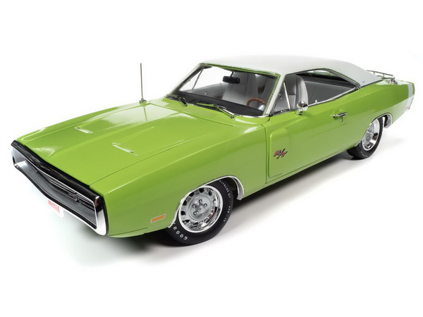 dodge charger r/t (hemmings muscle machines) 1970 - sublime green AMM1249 Модель 1:18