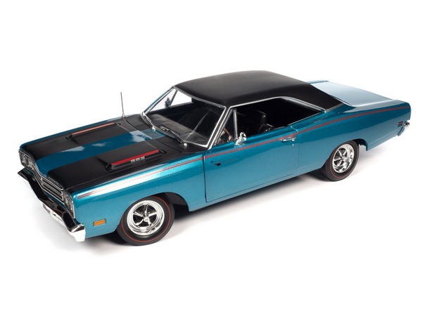 Модель 1:18 Plymouth Road Runner Hard-Top - 1969 - Blue Black