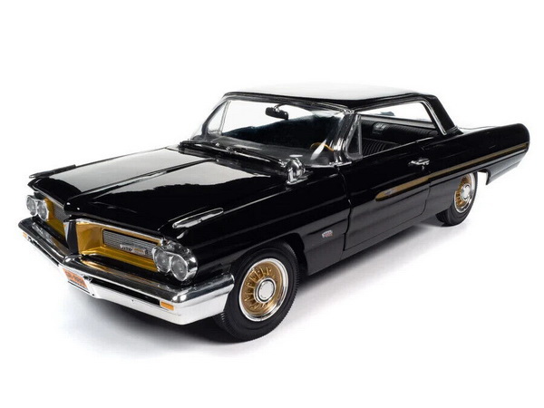 Модель 1:18 Pontiac Grand Prix Hard-Top - 1962 - Fireballroberts Special Edition - Black/Gold