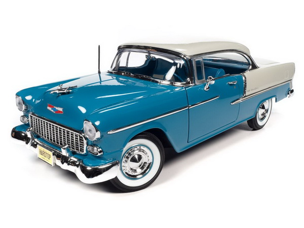 Chevrolet Bel Air - 1955 - Skyline Blue and India Ivory White Hemmings