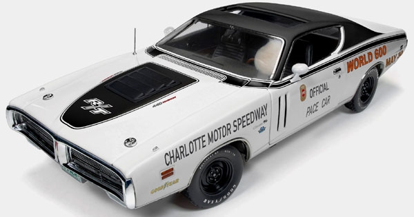 dodge charger white world 600 pace car AW223 Модель 1:18