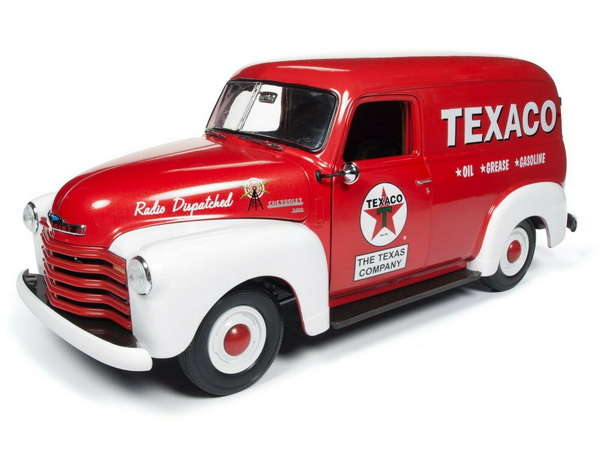 chevrolet panel delivery truck «texaco» - red/white AW248 Модель 1:18