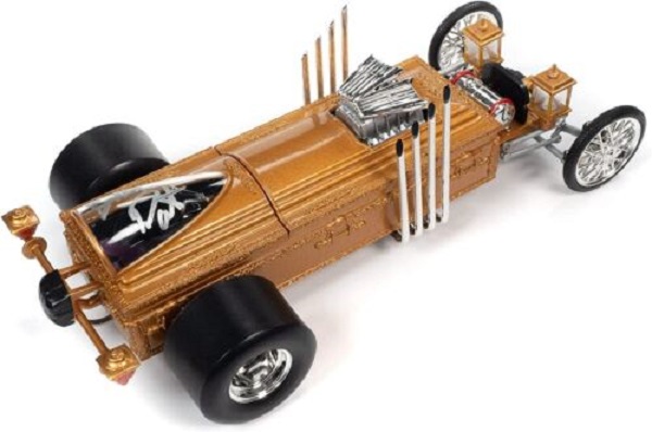 Модель 1:18 AUTOWORLD Dragster The Munsters Dragula Dracula Signed By Butch