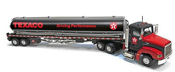 ford tx2593 tanker truck gasoline «texaco» - black/red CP7595 Модель 1:43
