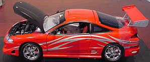 Модель 1:18 Mitsubishi Eclipse - red