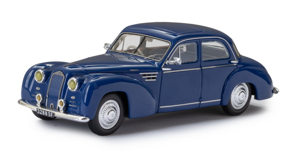 Модель 1:43 Delage D6-3L sedan by Autobineau (closed roof) 1946-54 - Blue