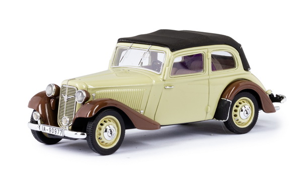 Модель 1:43 Adler Trumpf Junior 2-door Cabrio-Limousine Closed 1934 - beige/brown