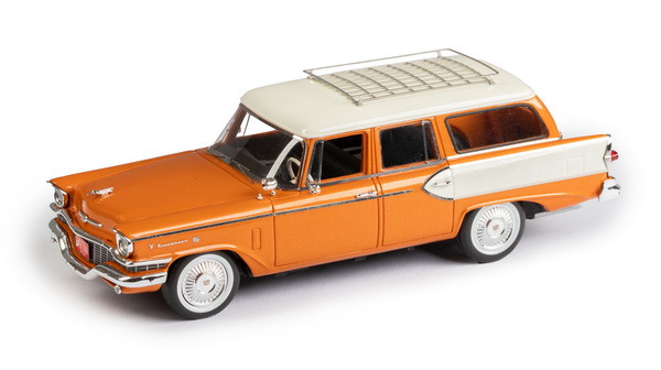 studebaker president broadmoor station wagon - 1957 - orange/white EMUS43008A Модель 1:43