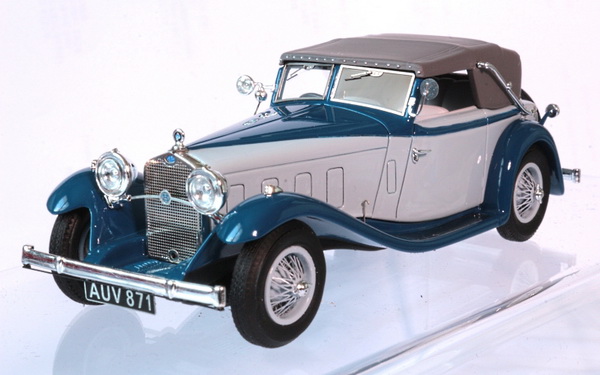 Модель 1:43 Delage D8 S Cabrio Fernandez et Darrin fermée - 2-tones blue (L.E.60pcs)