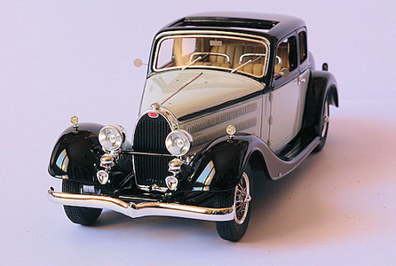 Модель 1:43 Bugatti T57 Galibier Vanvooren Ch.№57414 originale et actuelle (L.E.75pcs)