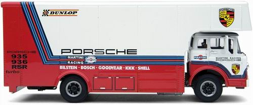 ford c type race car transporter «martini porsche» EXO00014 Модель 1:43