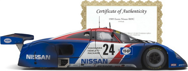 Nissan R89C - Works Nissan "YHP" - 1989 Le Mans 24 Hours - Julian Bailey, Mark Blundell, Martin Donnelly RLG88110 Модель 1:18