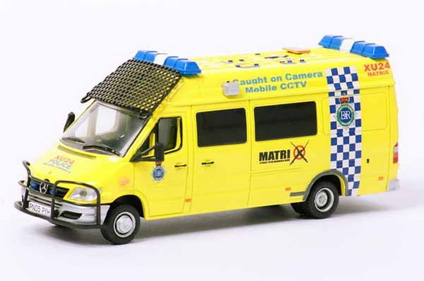 Модель 1:43 Mercedes-Benz Sprinter Van MERSEYSIDE Police - CAUGHT ON CAMERA MOBILE CCTV