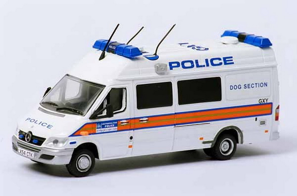 Модель 1:43 Mercedes-Benz Sprinter Van Metropolitan Police London - Dog Section