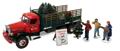 mack lj stake truck deluxe set - holiday christmas truck 19-3580 Модель 1:34