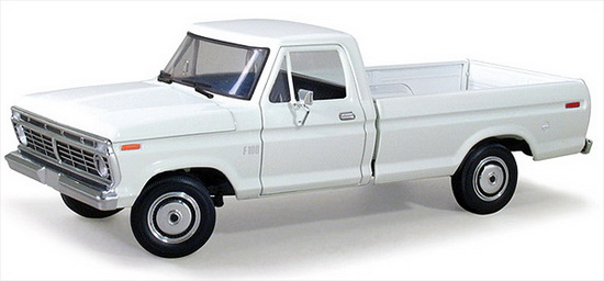 ford f-100 style side pickup - white 40-0297 Модель 1:25