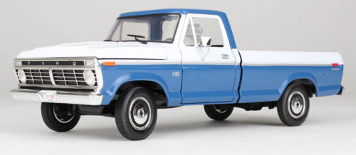 ford f-100 style side pickup - blue/whute 49-0315 Модель 1:25