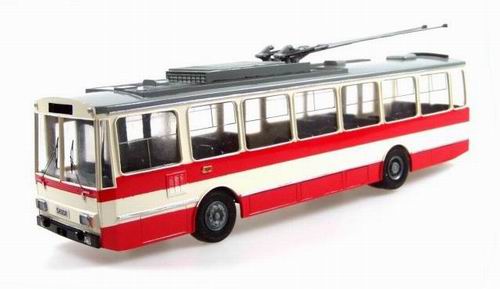 skoda 14 tr 11 trolejbus - cream/red FOXJP008 Модель 1:43