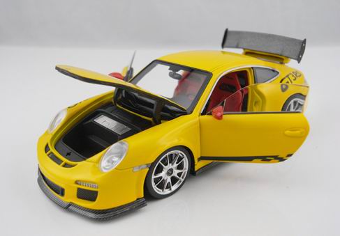 porsche 911 (997) gt3 rs - yellow [все открывается] FA00108 Модель 1:43