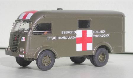 Модель 1:43 FIAT 639 4X4 Ambulanza FURGONATA ESERCITO ITALIANO KIT
