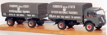 Модель 1:43 FIAT 666 ISTITUTO NAZIONALE TRASPORTI - CGE FILOCARRO 2-assi (KIT)